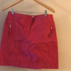 Ann Taylor Loft Coral Cargo Skirt